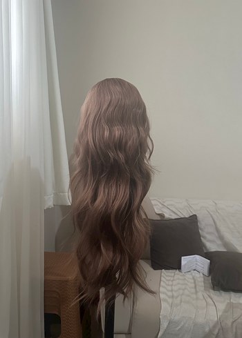 Bej Dalgalı Sentetik Peruk LC28 - Görsel 6