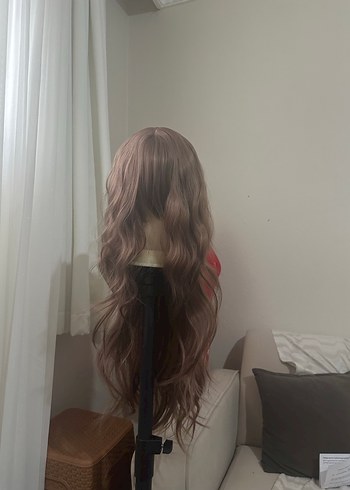 Bej Dalgalı Sentetik Peruk LC28 - Görsel 11