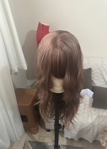 Bej Dalgalı Sentetik Peruk LC28 - Görsel 3