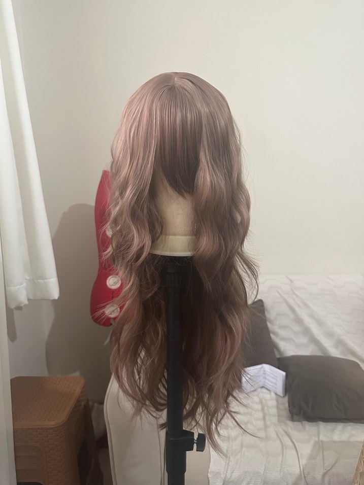 Bej Dalgalı Sentetik Peruk LC28 - Görsel 2