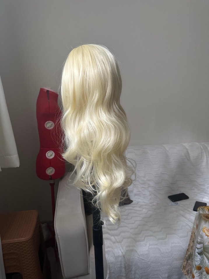 Beyaz Avant-Garde Sentetik Saç Aksesuarı - Görsel 5