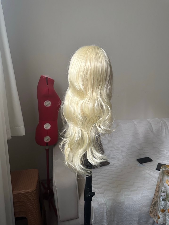 Beyaz Avant-Garde Sentetik Saç Aksesuarı - Görsel 3