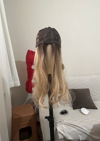 Bej Ombre Dalgalı Sentetik Peruk - Görsel 11