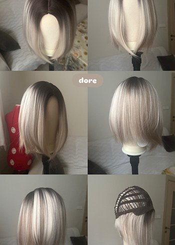 Zara Gri Avant Garde Sentetik Kumas Peruk