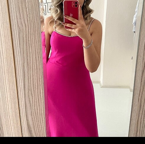 Fuşya abiye