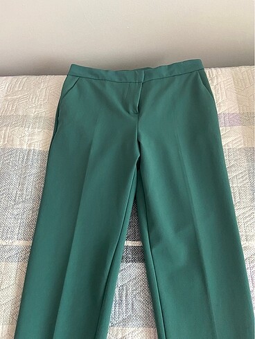 Yeşil kumaş pantalon