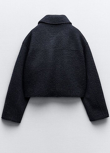xs Beden Zara lacivert buklet ceket