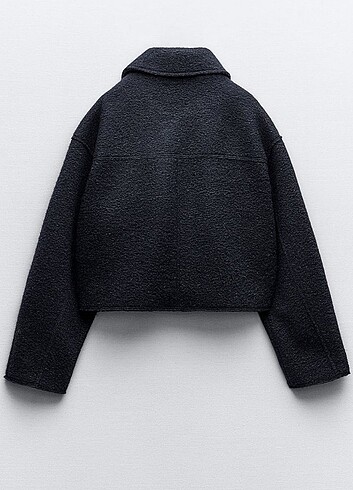 xl Beden Zara lacivert buklet ceket