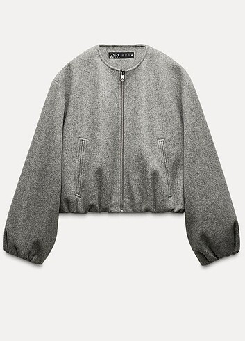 Zara grı bomber ceket 