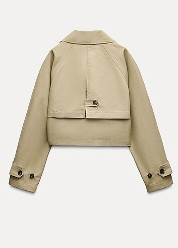 xs Beden camel Renk Zara trenckot 