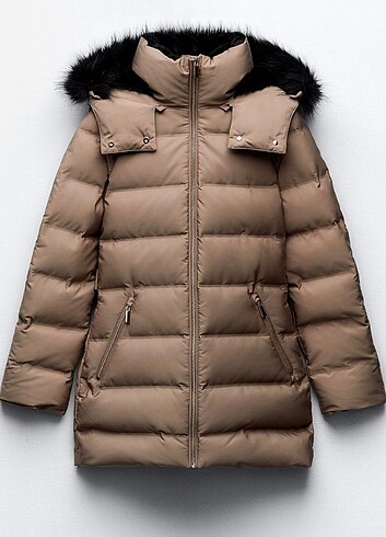 Zara kapsonlu mont