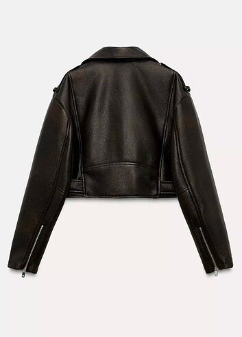 Zara Zara suni derı bıker ceket