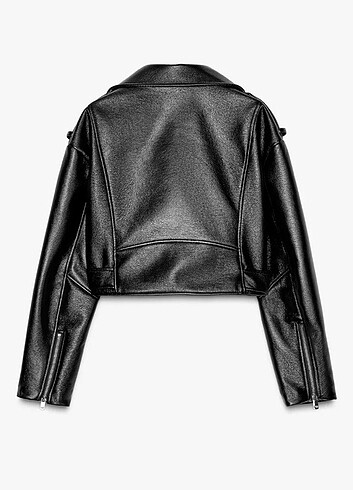 Zara Zara suni derı bıker ceket