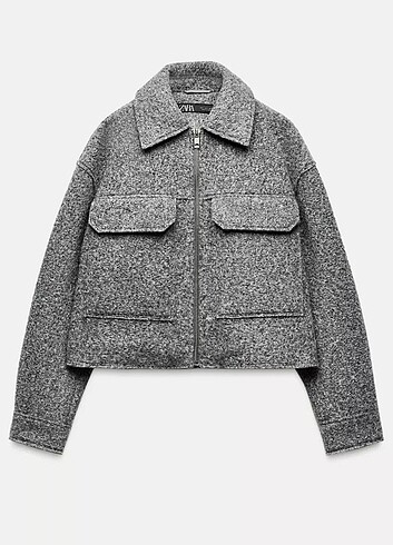 Zara grı buklet ceket