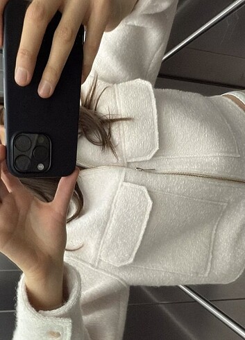 xl Beden Zara ekru buklet ceket