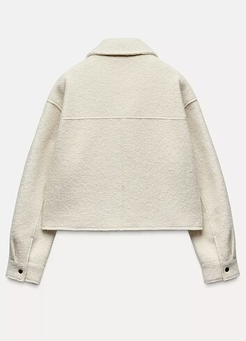 xl Beden beyaz Renk Zara ekru buklet ceket