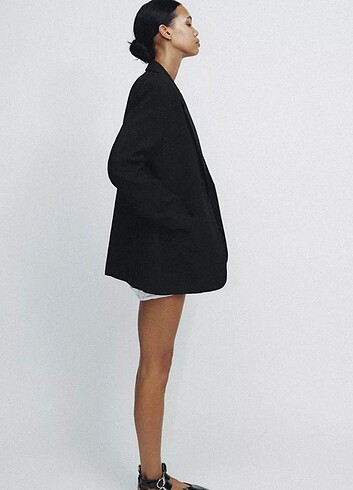 xs Beden Zara sıyah blazer ceket