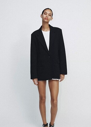 Zara sıyah blazer ceket