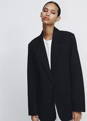 l Beden siyah Renk Zara sıyah blazer ceket