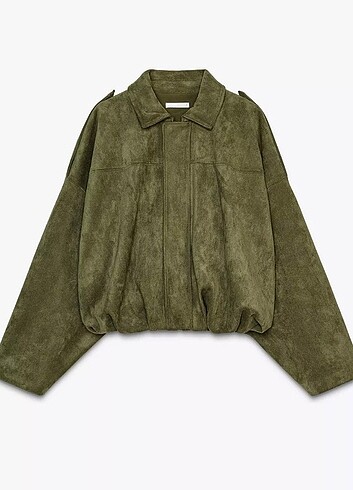 Zara suni suet hakı bomber ceket