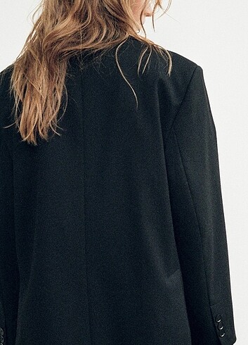 xs Beden siyah Renk Zara sıyah ovarsıze blazer