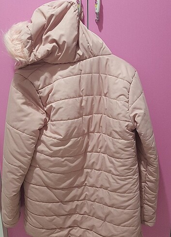 11-12 Yaş Beden pembe Renk Kız çocuk mont kaban 10 12 yaş