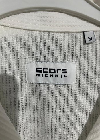 Beyaz Keten Kısa Kollu Düğmeli Erkek Gömlek - Görsel 3