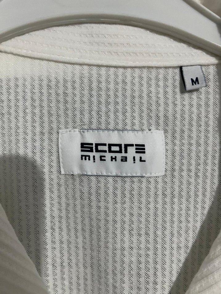 Beyaz Keten Kısa Kollu Düğmeli Erkek Gömlek - Görsel 3