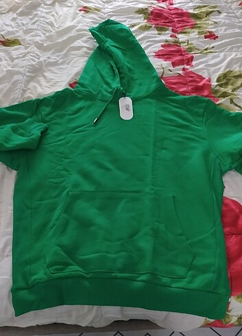 2 iplik paketli kanguru cepli kapşonlu sweat 