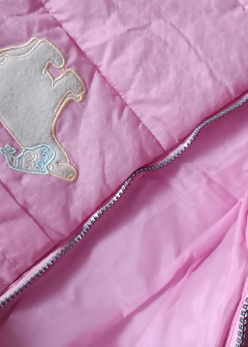 Pembe Kapüşonlu Bebek Tulumu - Görsel 5