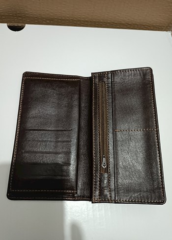 Koyu Kahverengi Deri erkek Cüzdanı - Görsel 2