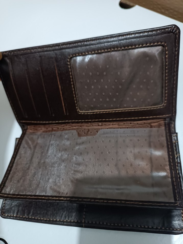 Koyu Kahverengi Deri erkek Cüzdanı - Görsel 3