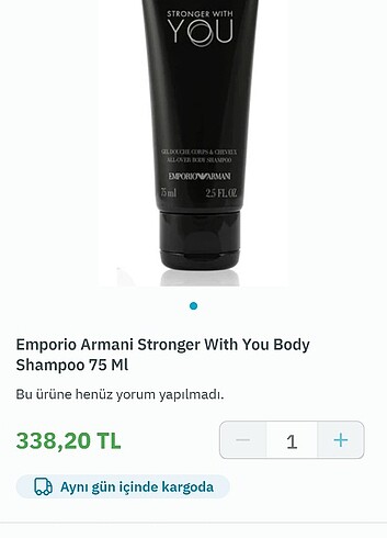  Beden armani body shampoo