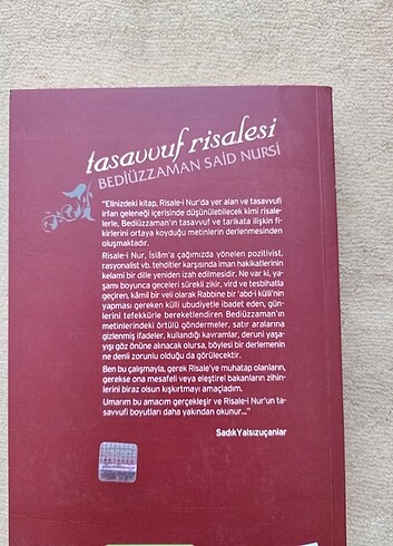  TASAVVUF RİSALESİ BEDİÜZZAMAN