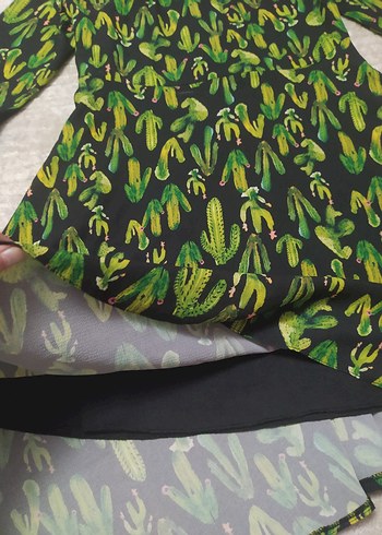 Trendyol kaktüslü Elbise - Görsel 3