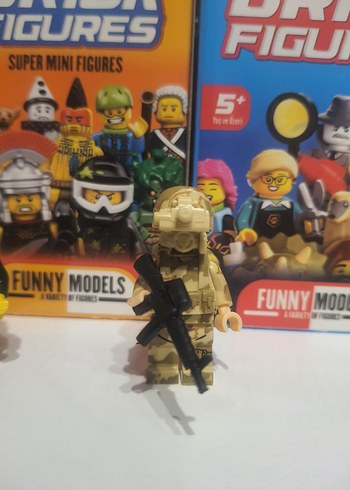 Diğer Lego Asker Piyade Figürü hücum yeleği gece görüş gözlüğü ve
