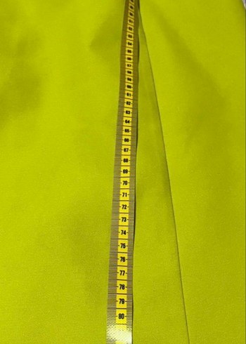 Sarı Midi Kadın Tulum, Kayık Yaka, Fermuarlı - Görsel 3