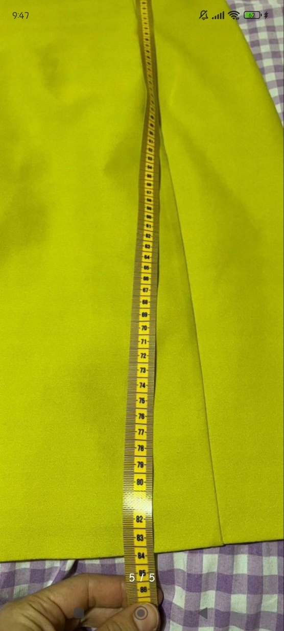 Sarı Midi Kadın Tulum, Kayık Yaka, Fermuarlı - Görsel 3