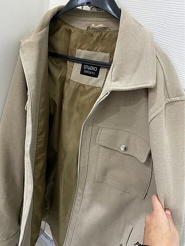 xl Beden camel Renk Defacto slim fit pola yaka erkek mont