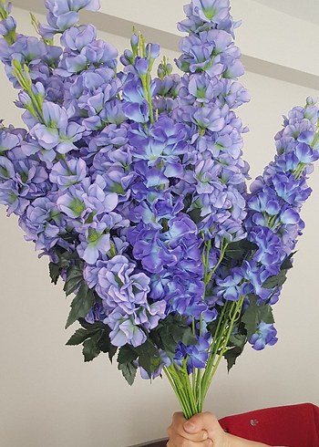 Canlı Mor Ev Dekoratif Yapay Çiçek Demeti - Görsel 3