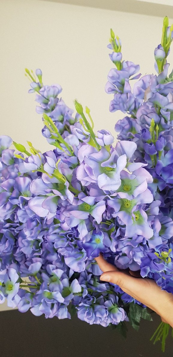 Canlı Mor Ev Dekoratif Yapay Çiçek Demeti - Görsel 4