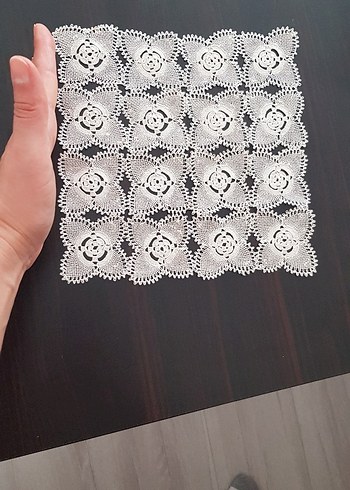 Vintage İğne Oyası Salon Takımı Peçete Masa Örtüsü - Görsel 4