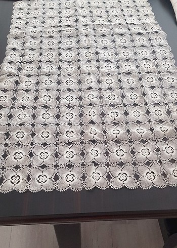 Vintage İğne Oyası Salon Takımı Peçete Masa Örtüsü - Görsel 2