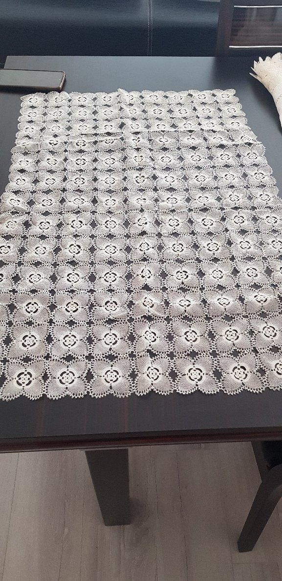 Vintage İğne Oyası Salon Takımı Peçete Masa Örtüsü - Görsel 2