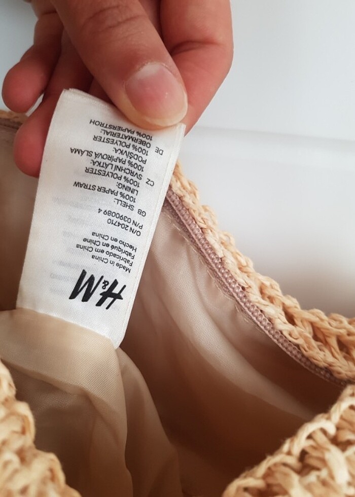 H&M Hasır Çanta - Görsel 2