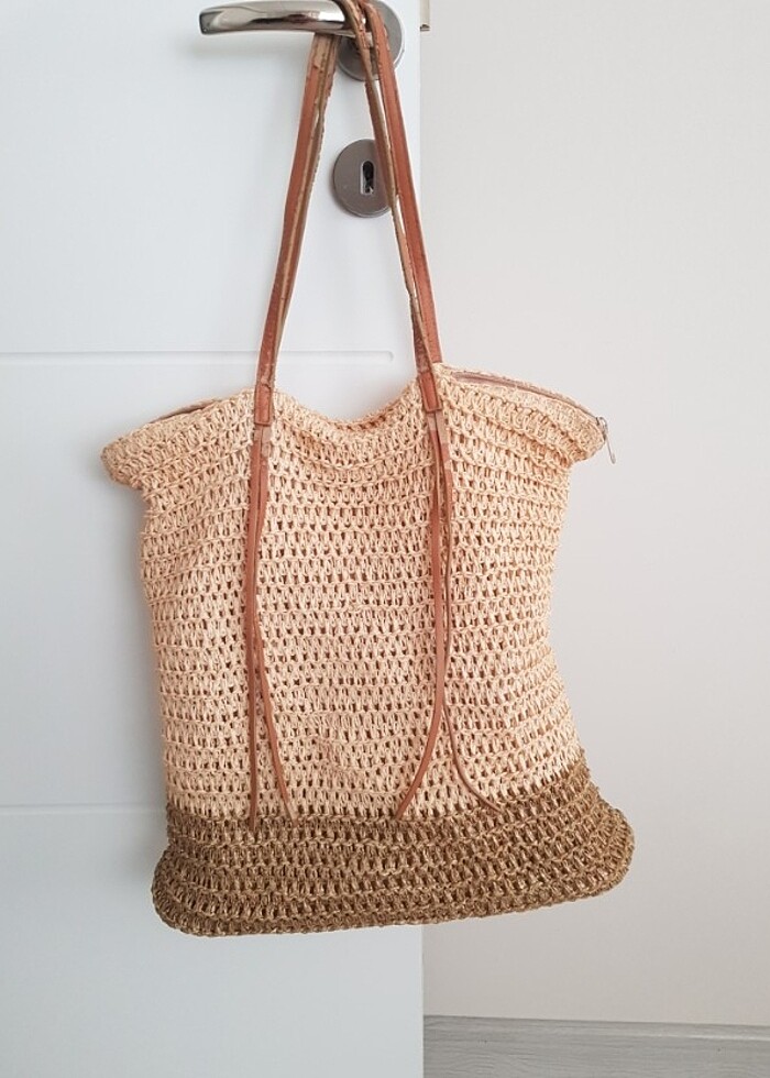 H&M Hasır Çanta - Görsel 3