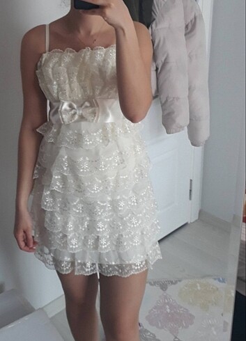 Abiye beyaz elbise