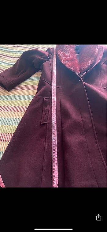 Kaşe kaban,2 kere giyildi,tertemiz - Görsel 5