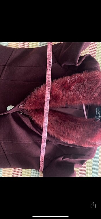 Kaşe kaban,2 kere giyildi,tertemiz - Görsel 6