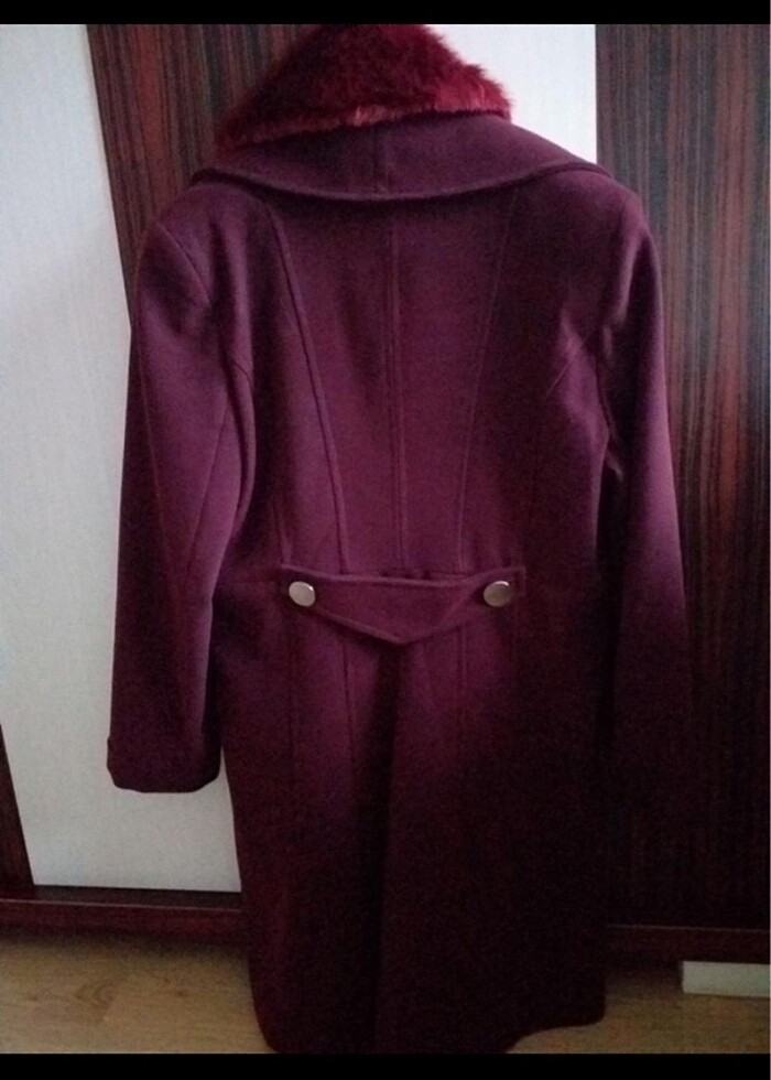 Kaşe kaban,2 kere giyildi,tertemiz - Görsel 2